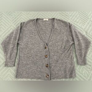 Zenana Oversized Gray Cardigan (size S)